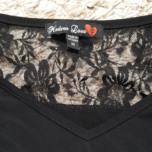 Chic Black Lace Women's Dress - Picture 3 of 7